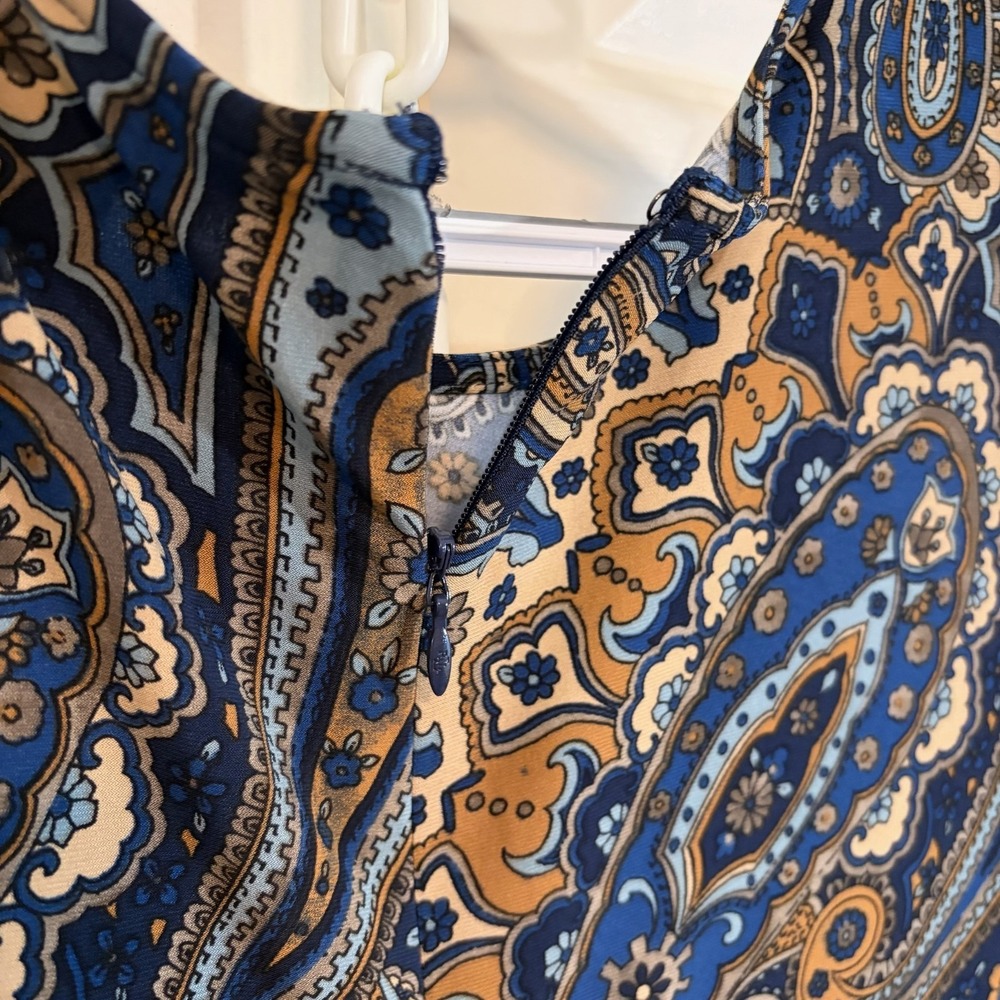 NEW Ralph Lauren LRL Paisley Twist Front Dress Sz 8 Multicolor Elegant Classic - Picture 5 of 12